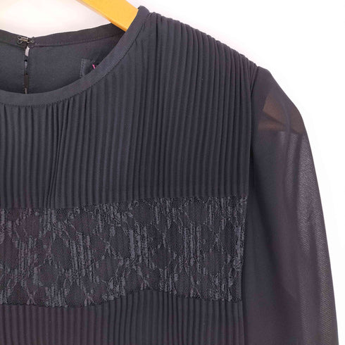 ユキトリイ YUKI TORII シアー切替 プリーツカットソー レディース  11AR